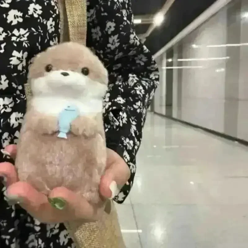 Fish Otter Plush Doll Keychain - Image 5