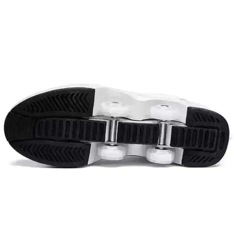 Flash LED Kick Speed Four-Wheel 2 in 1 Deformation Roller Skate Shoes - Image 13