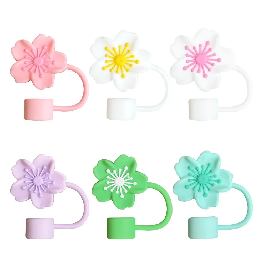 Floral Bloom Silicone Straw Topper - Image 4