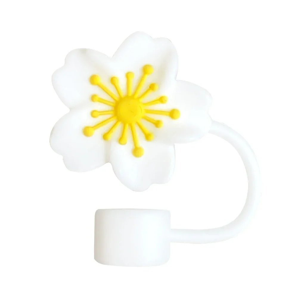 Floral Bloom Silicone Straw Topper - Image 5