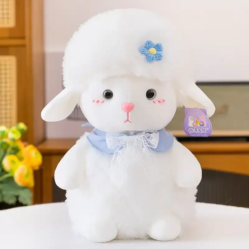 Floral Bow Lamb Plushie - Image 5