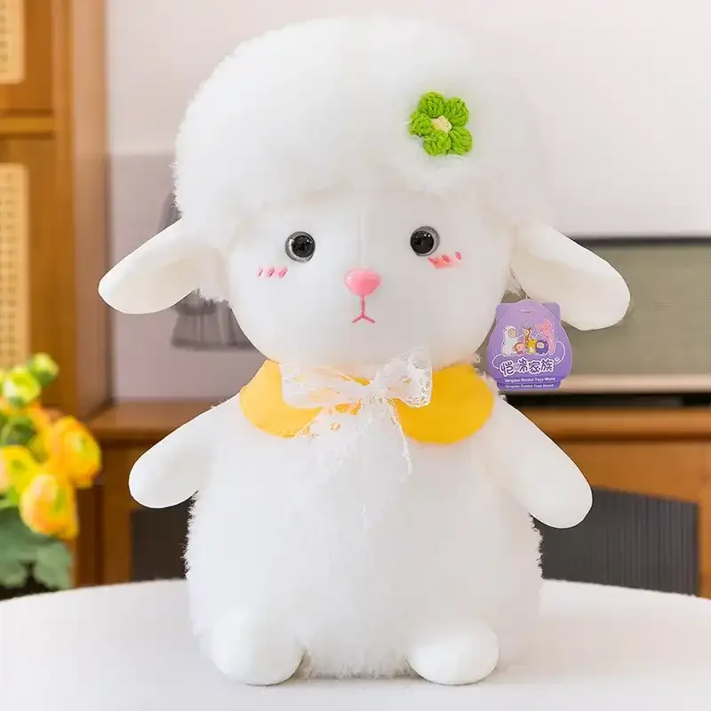 Floral Bow Lamb Plushie - Image 7