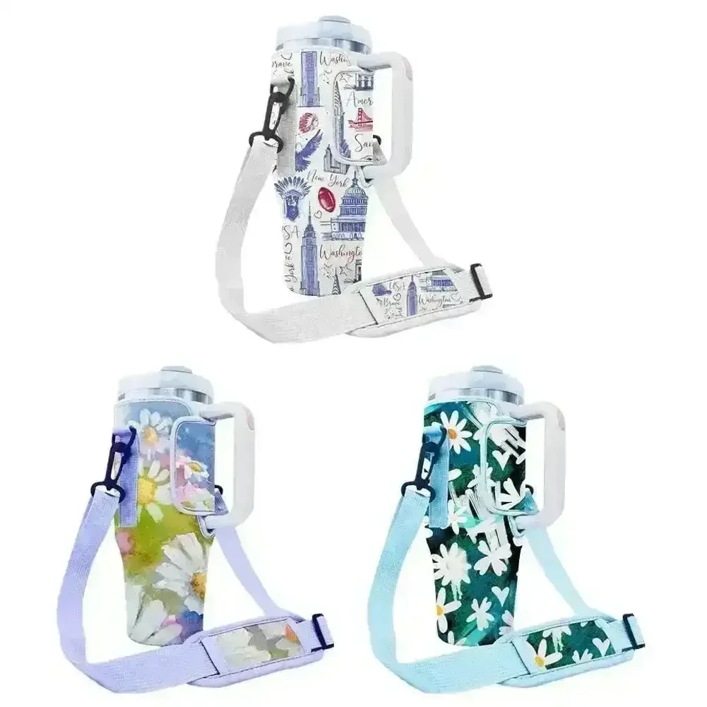 Floral Stanley Cup Carrier Bag (For 30 oz & 40 oz) - Image 4