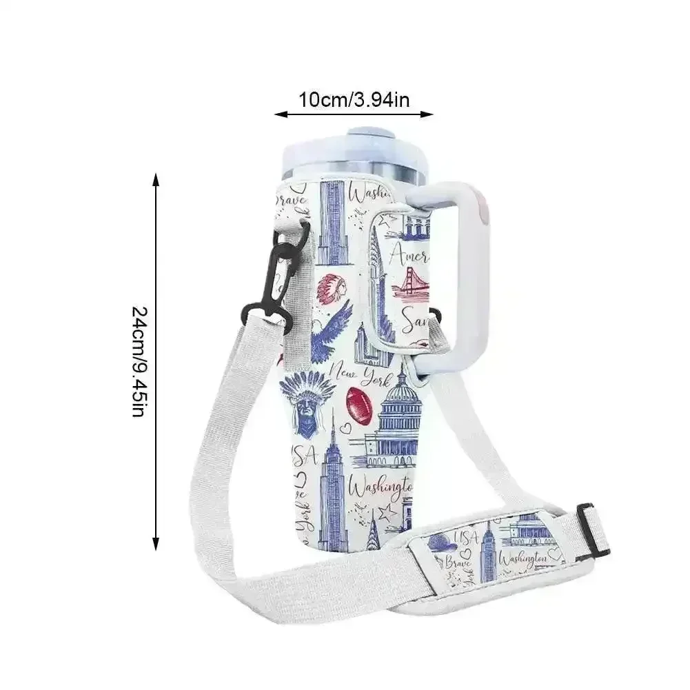 Floral Stanley Cup Carrier Bag (For 30 oz & 40 oz) - Image 8