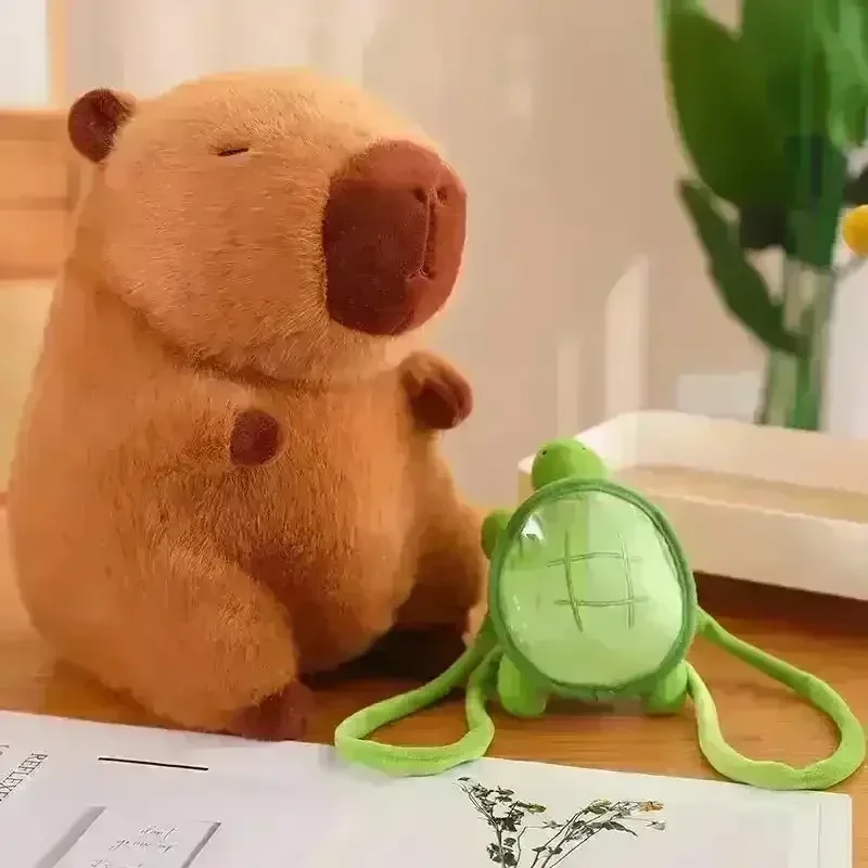 Fluffy Capybara Turtle Bag Plushie - Image 4