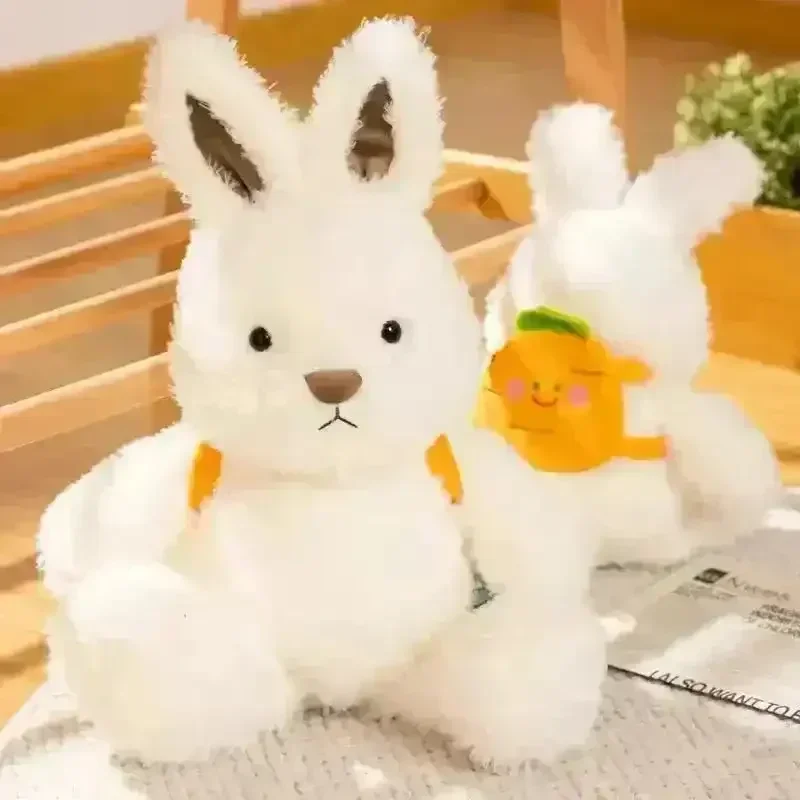 Fluffy Rabbit Carrot Backpack Plush Toy - Image 5
