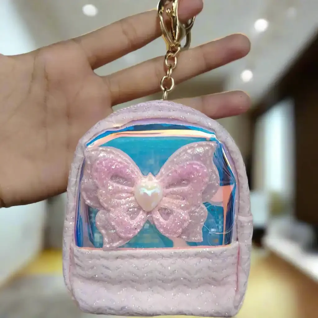 Fluttering Butterfly Coin Purse Keychain - Image 4