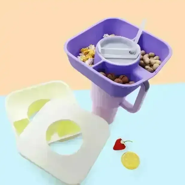 Premium Silicon Food Tray with Lid for Stanley Tumbler - Image 5