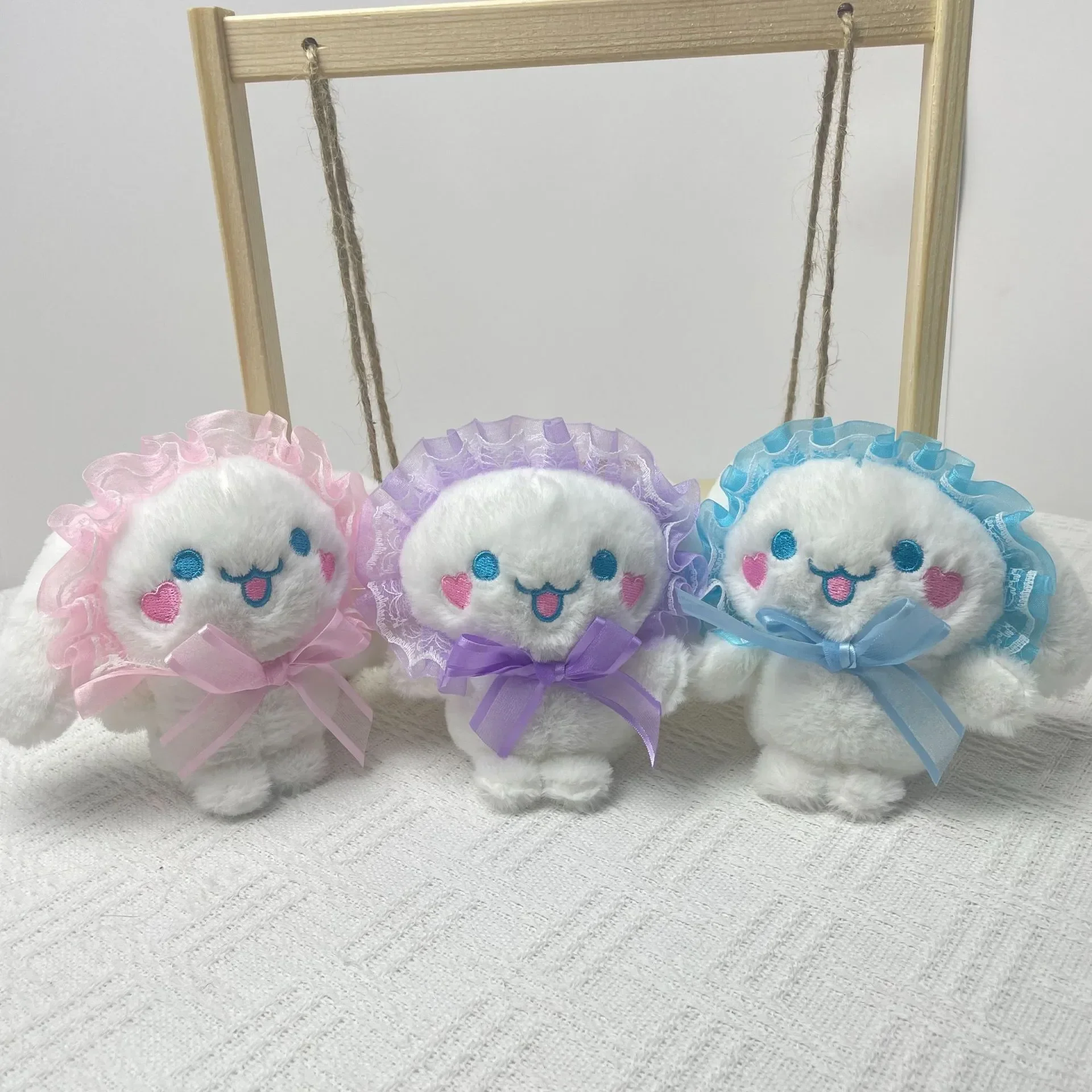 Frilly Friend Cinnamoroll Plush Keychain - Image 4