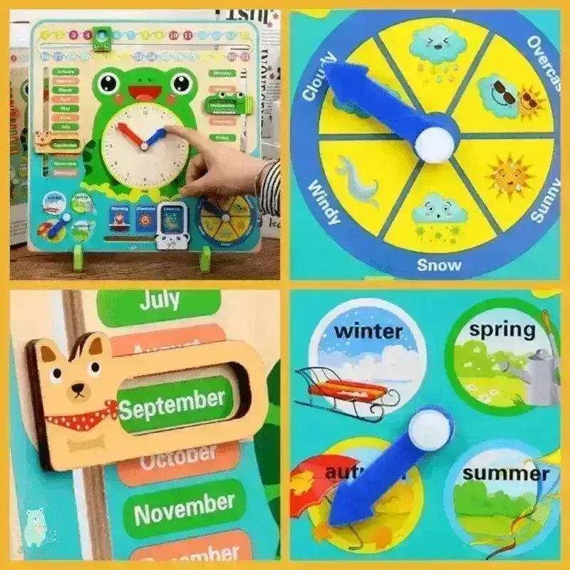 Frog Multifunctional 7-in-1 Calendar Clock - Image 4
