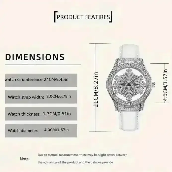 Frozen Rhinestone Rotating Watch - Image 10