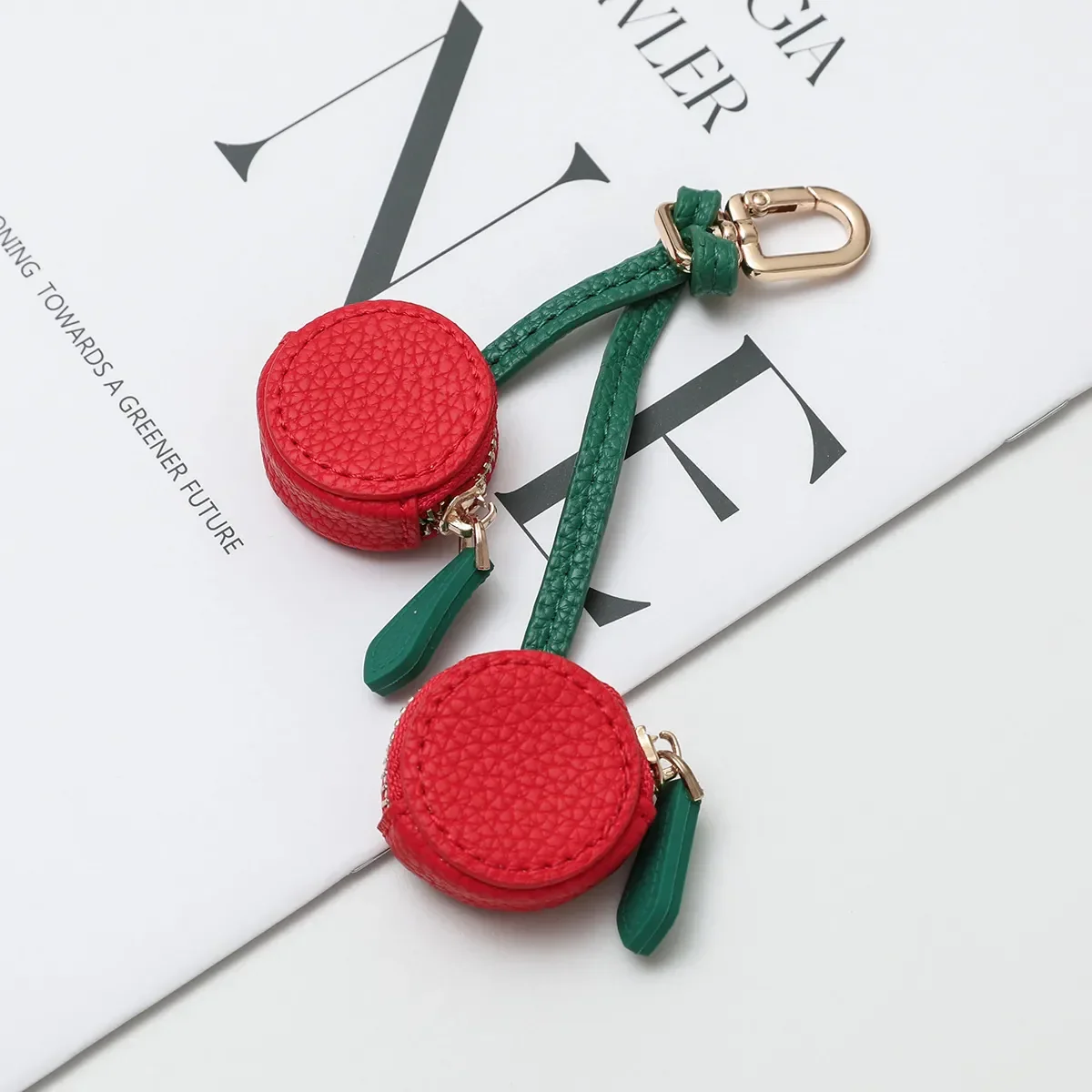 Fruity Charm Leather Bag Coin Purse - Image 19