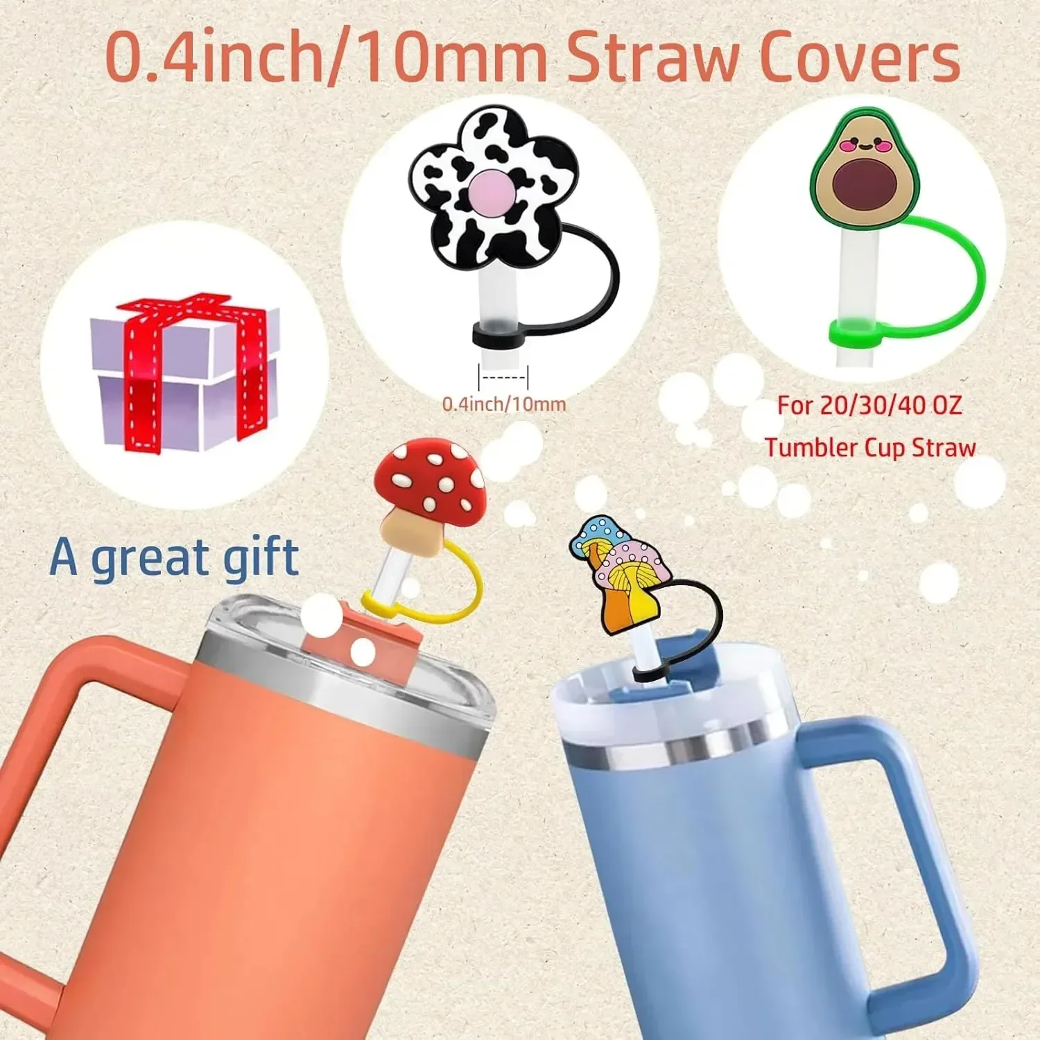 Fruity Fresh Straw Topper For 30 oz/40 oz Tumblers - Image 3