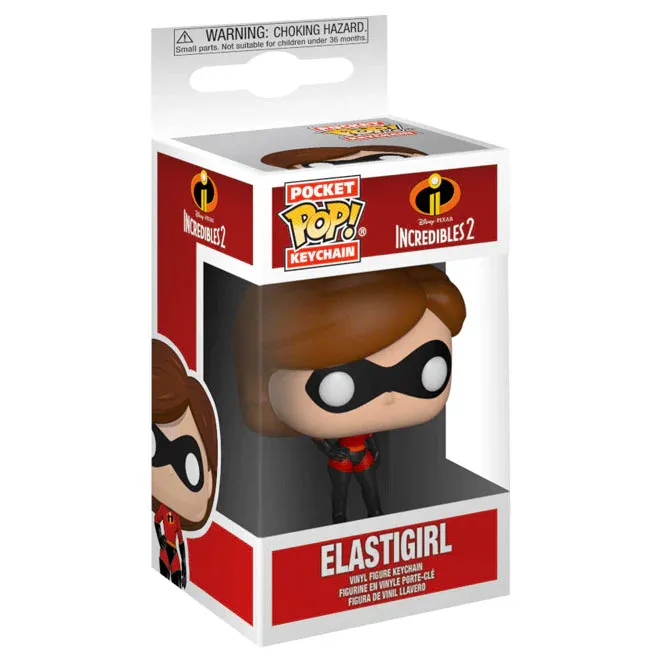 Funko Pop Incredibles Elastic Girl Keychain - Image 2