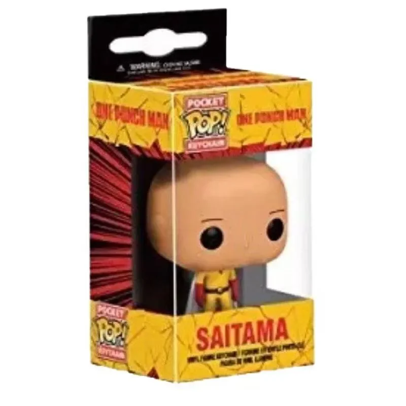 Funko POP One Punch Man Saitama Keychain - Image 3