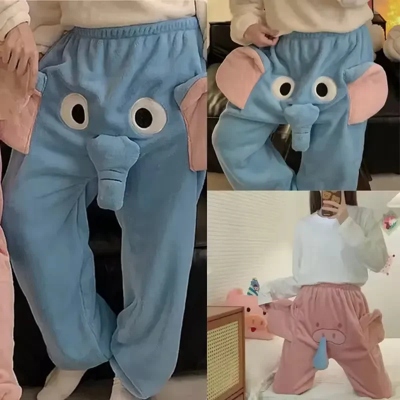 Funny Elephant Trunk Novelty Pajama Pants - Image 3
