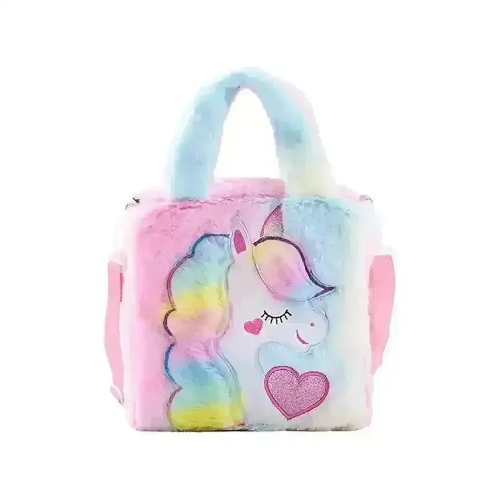 Fur Unicorn Cross Body Shoulder Hand Bag - Image 9