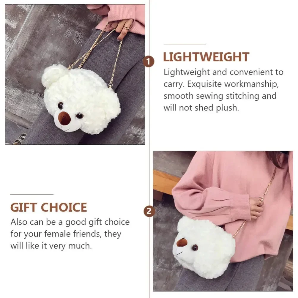 Fuzzy Fashion Teddy Sling Bag - Image 4