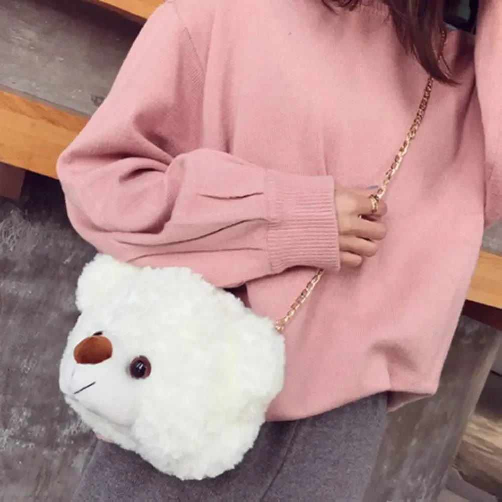 Fuzzy Fashion Teddy Sling Bag - Image 8