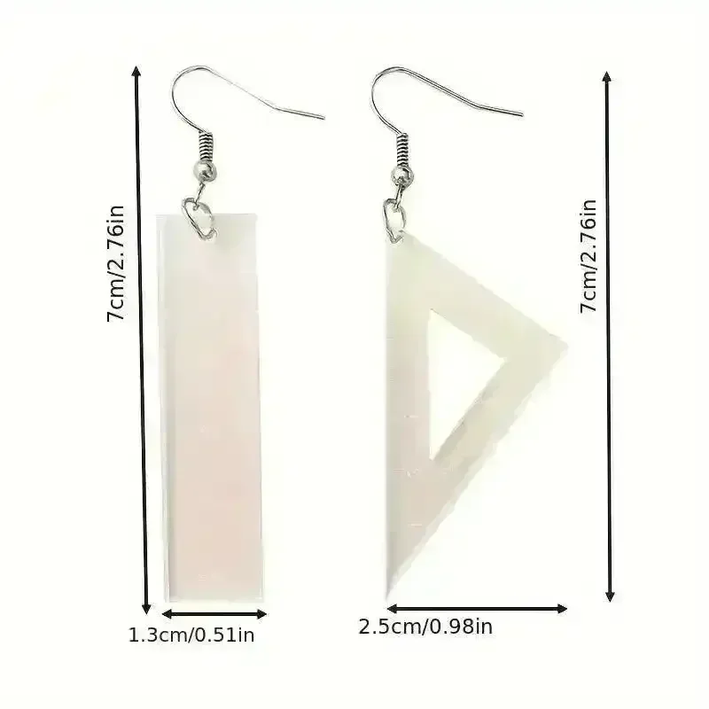 Geometric Instruments Asymmetric Dangle Earrings - Image 10