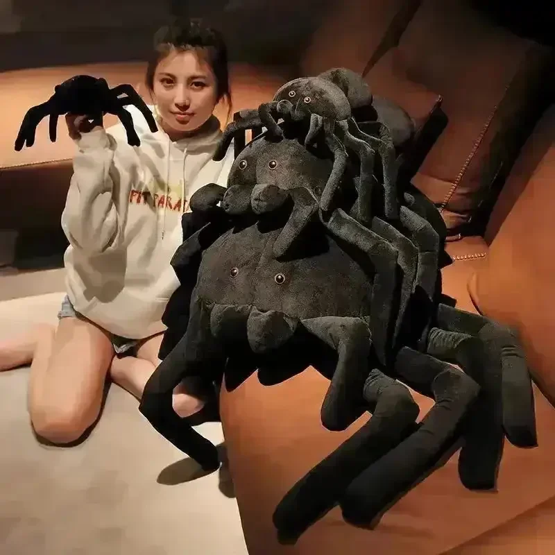 Giant Creepy Black Spider Plush Toy - Image 7