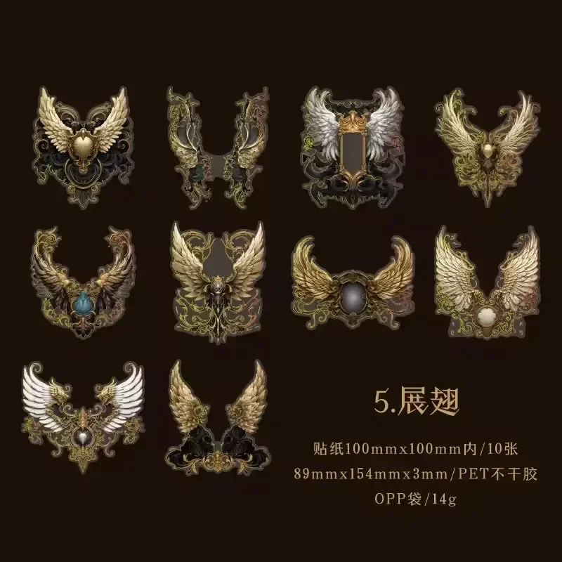 Gilded Mythology Premium Sticker Pack (10 Pcs) - Image 8