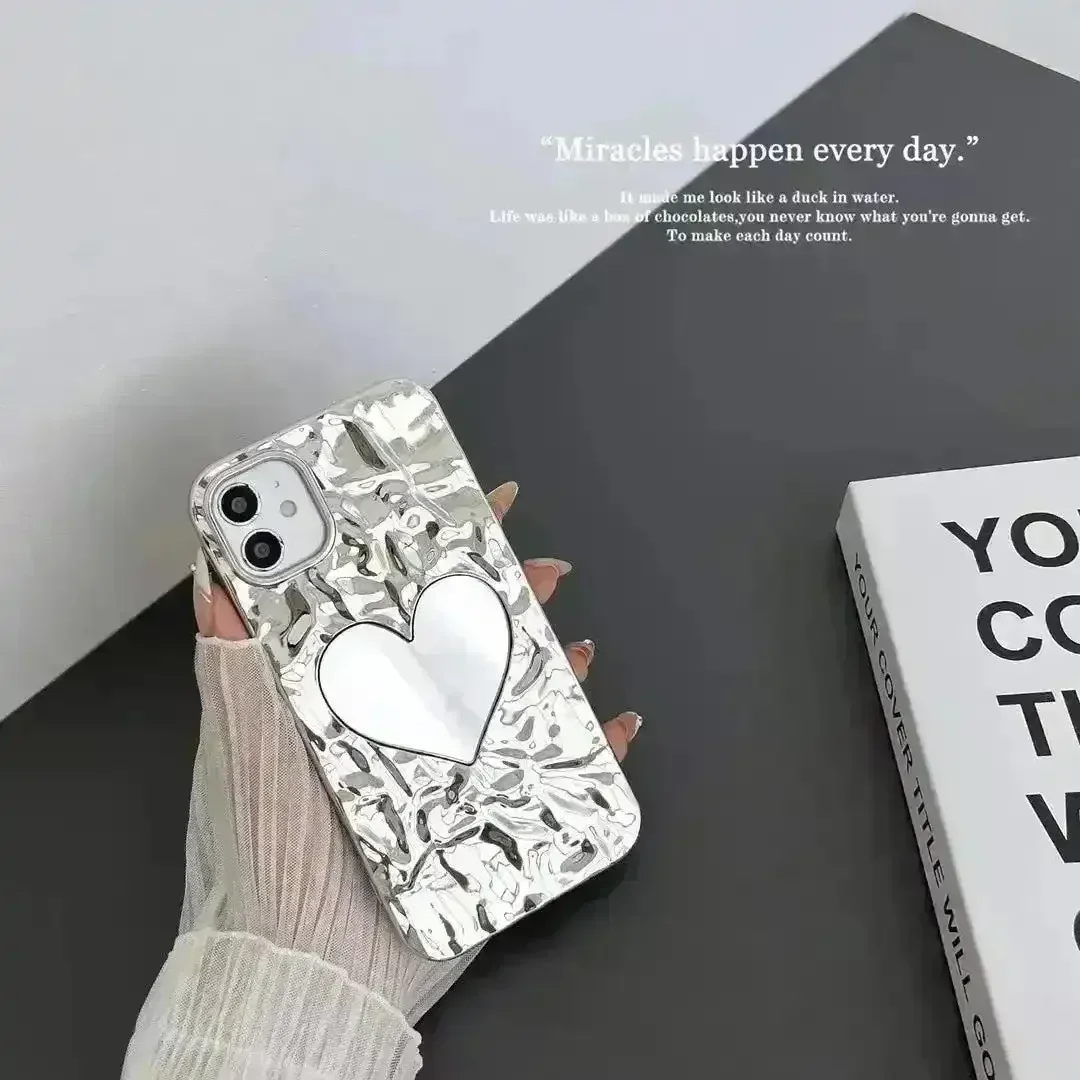 Glossy Heart Mirror Phone Case (For iPhones) - Image 6