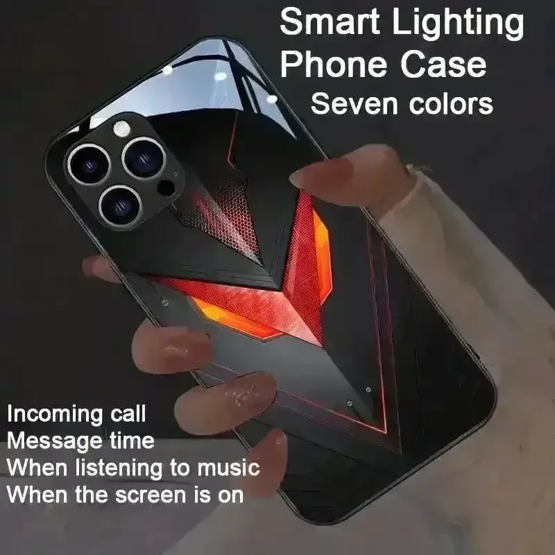 Glowing Armour Flashing Smart Voice Controlled Cover (For iPhone) - Image 6