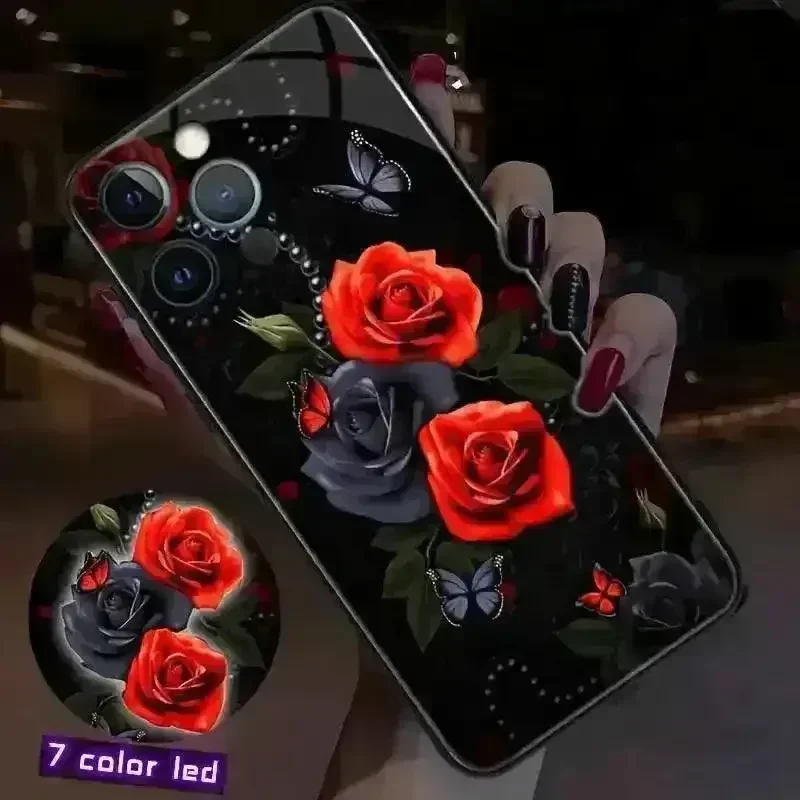 Glowing Rose Smart Voice Controlled Cover (For iPhone) - Image 4