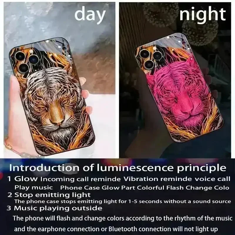 Glowing Tiger LED Smart Voice Controlled Cover (For Samsung) - Image 2