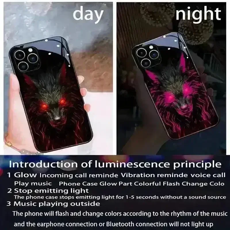 Glowing Wolf Smart Voice Controlled Cover (For iPhone) - Image 4