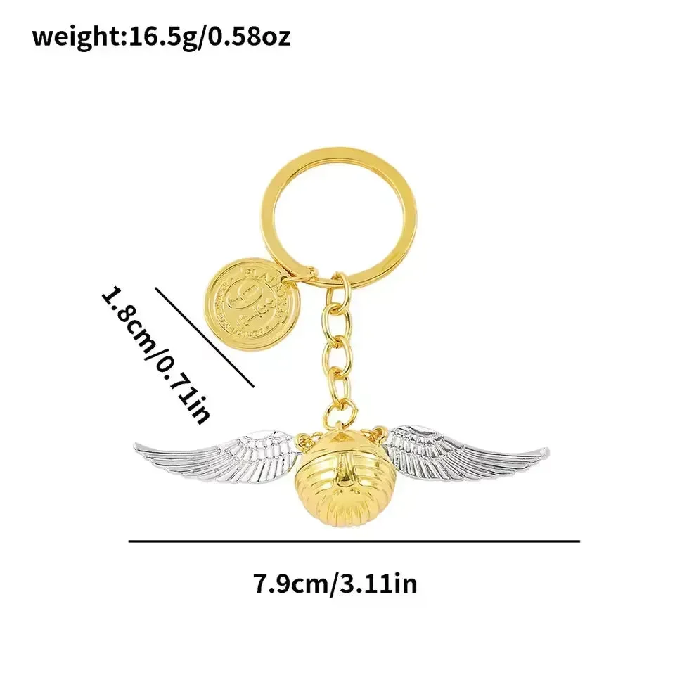 Winged Wonder Golden Snitch Keychain - Image 7