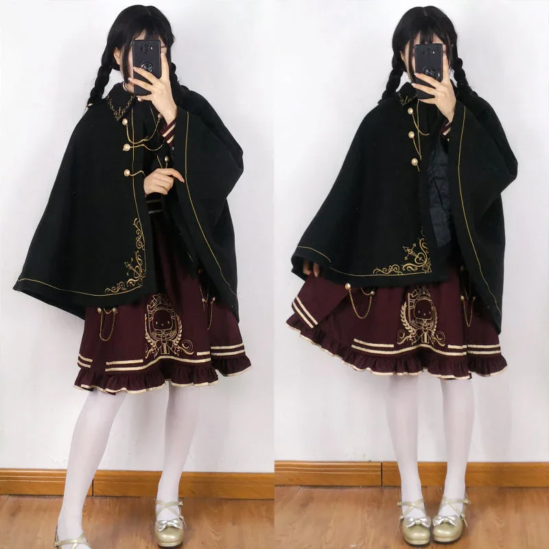 Gothic Glamour Shawl Cloak - Image 3