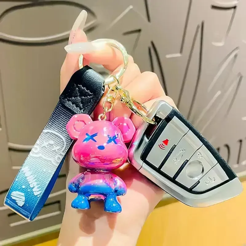 Graffiti Gaze Glossy Bear Keychain - Image 2