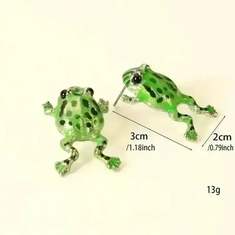 Unique Frog Shaped Stud Earrings - Image 5
