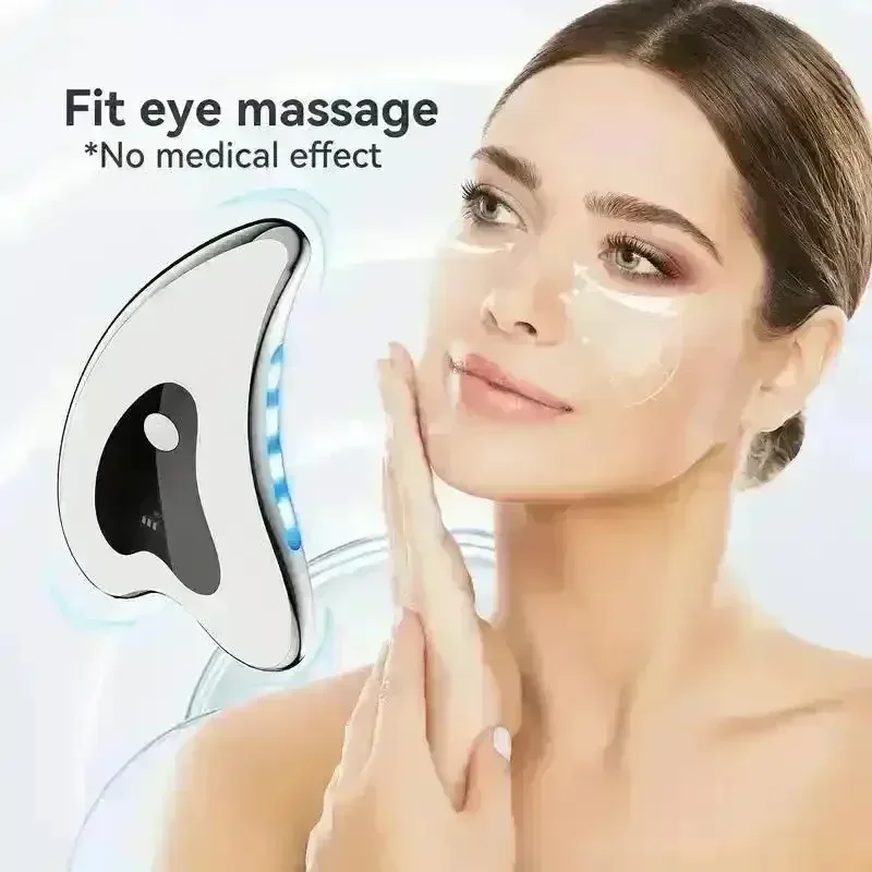 Gua Sha Red and Blue Light Facial Massager - Image 3