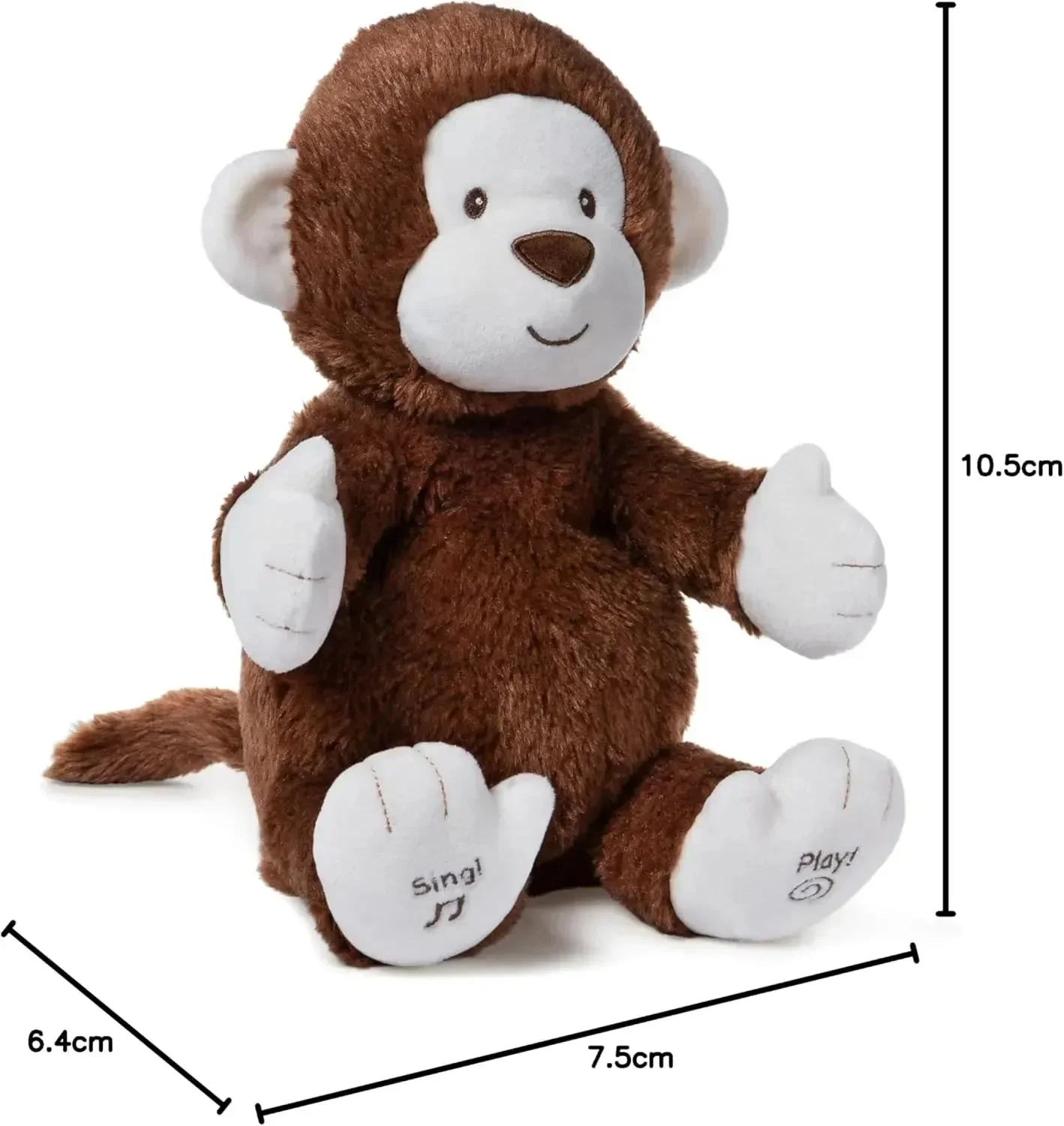 GUND Clappy Monkey Interactive Plushie - Image 10