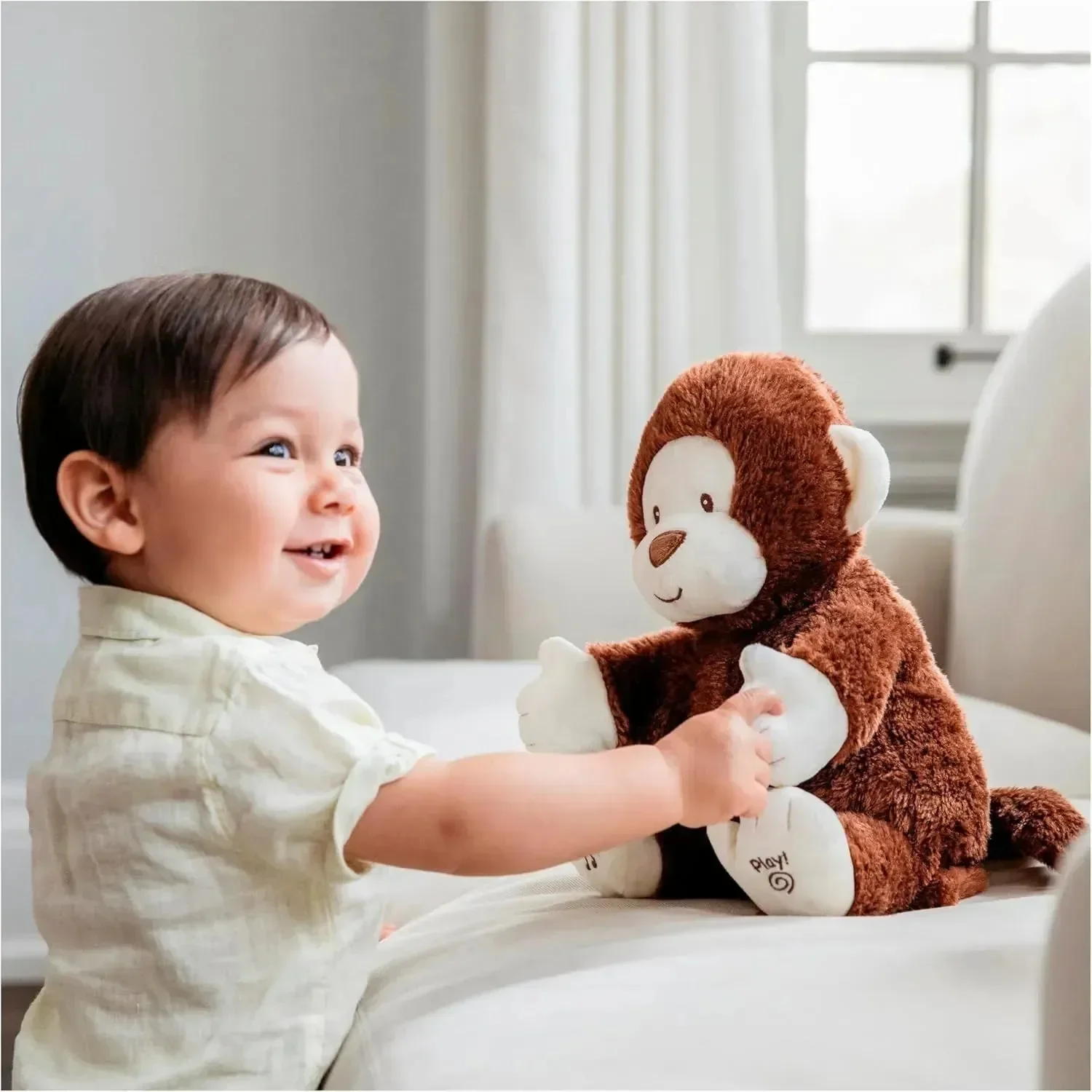 GUND Clappy Monkey Interactive Plushie - Image 5