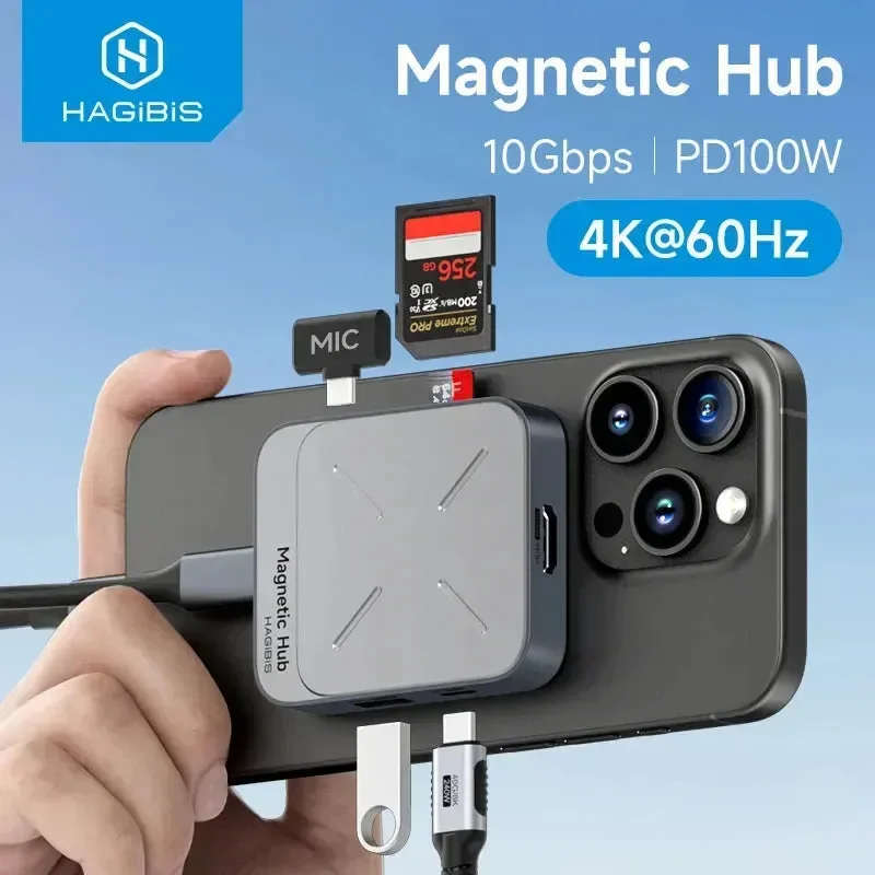 Hagibis Magnetic Type-C Multiport Adapter Docking Station