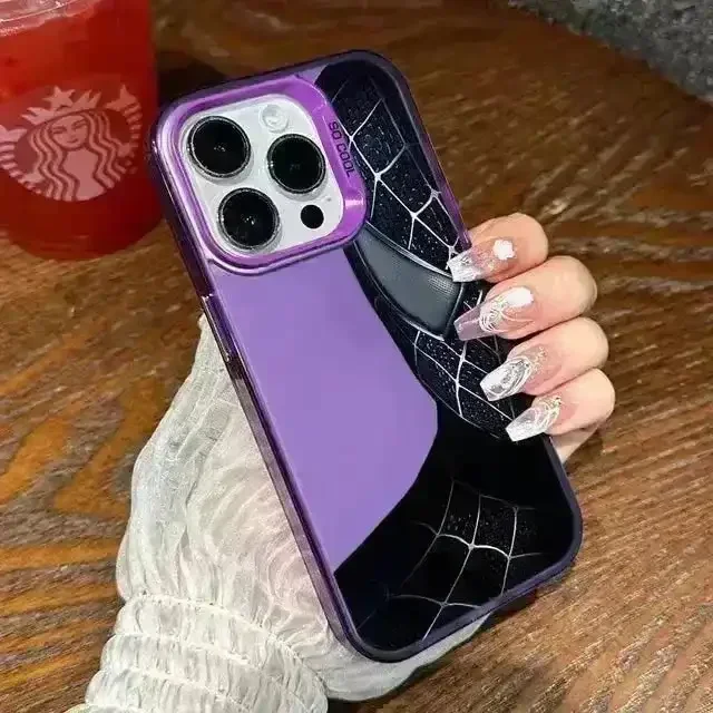Half Face Spiderman Phone Case (For iPhones) - Image 2