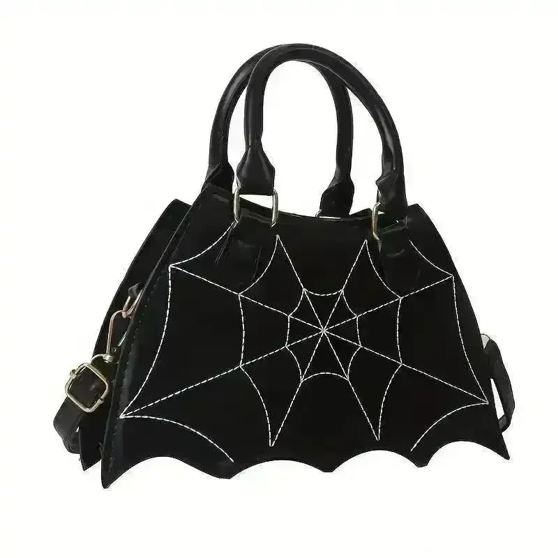 Halloween Bat & Spider Web Crossbody Bag - Image 11