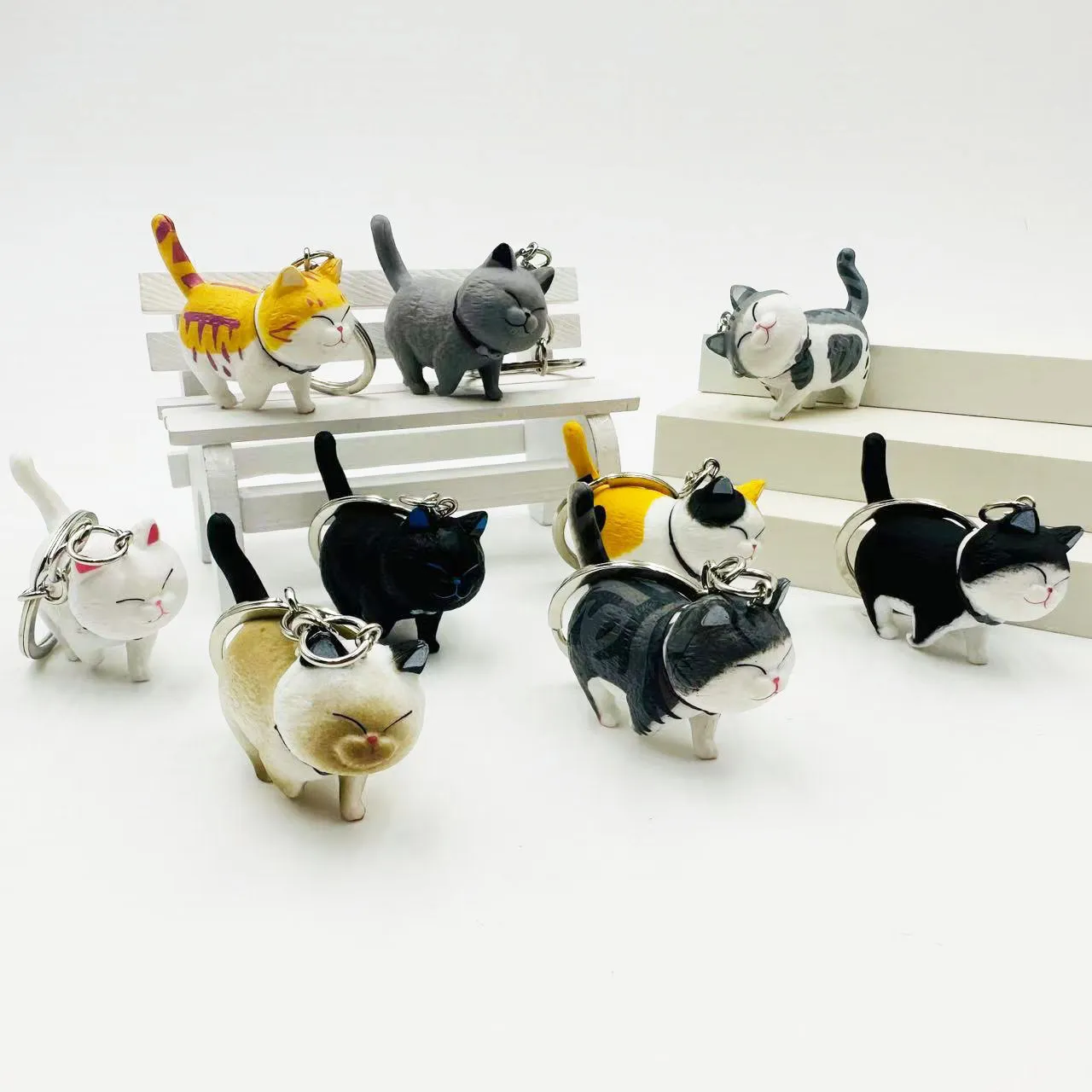 Happy Strides Walking Kitty Keychain - Image 3