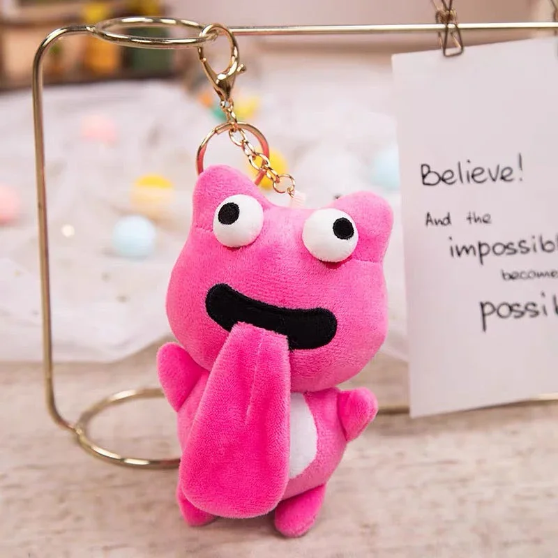 Happy Tongue-Out Toad Keychain - Image 6