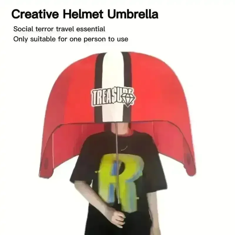 HeadGuard 360 Novelty Helmet Shaped Umbrella - Image 5