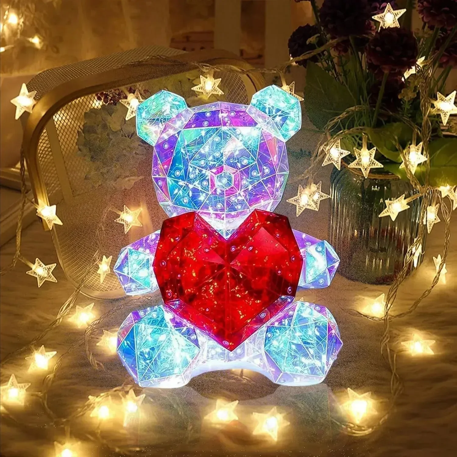Heartlight Harmony Teddy Bear Lamp - Image 4