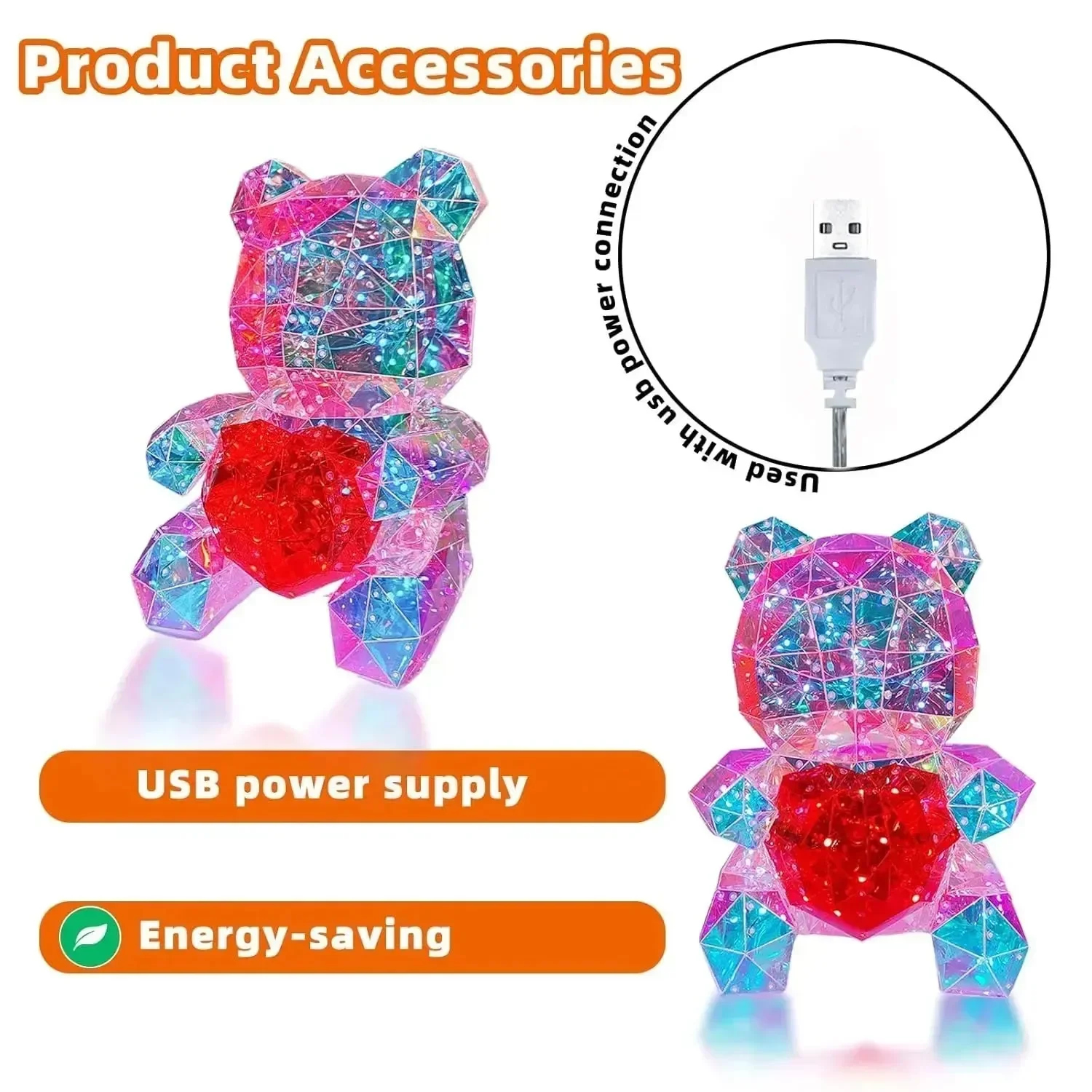 Heartlight Harmony Teddy Bear Lamp - Image 9