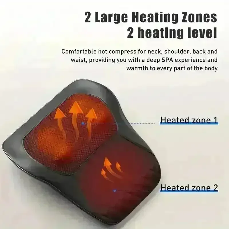 Heated 3D Kneading Massage Pillow - Image 8