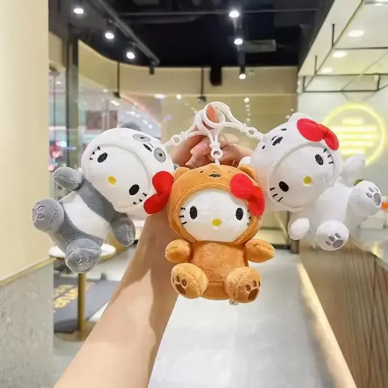 Hello Kitty Bear Cosplay Plush Keychain - Image 2