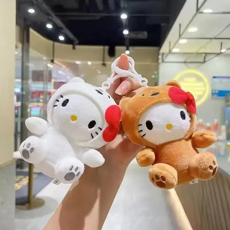 Hello Kitty Bear Cosplay Plush Keychain - Image 3