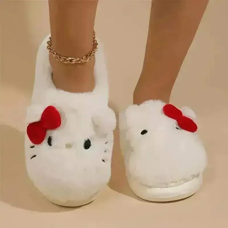 Hello Kitty Fur Plush Slippers - Image 6